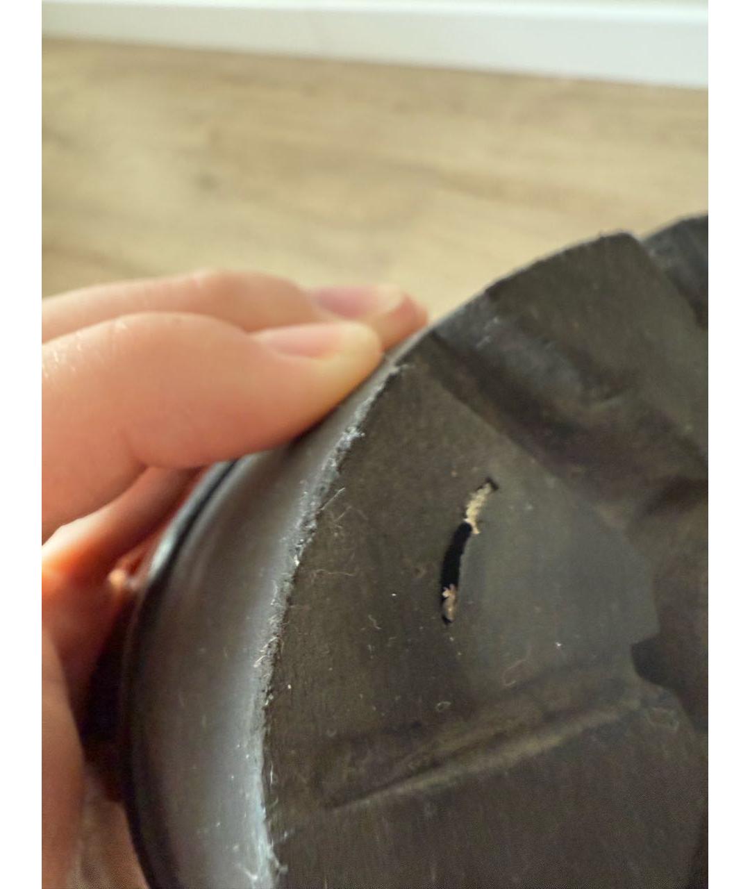 TWIN-SET Черные кожаные ботинки, фото 5