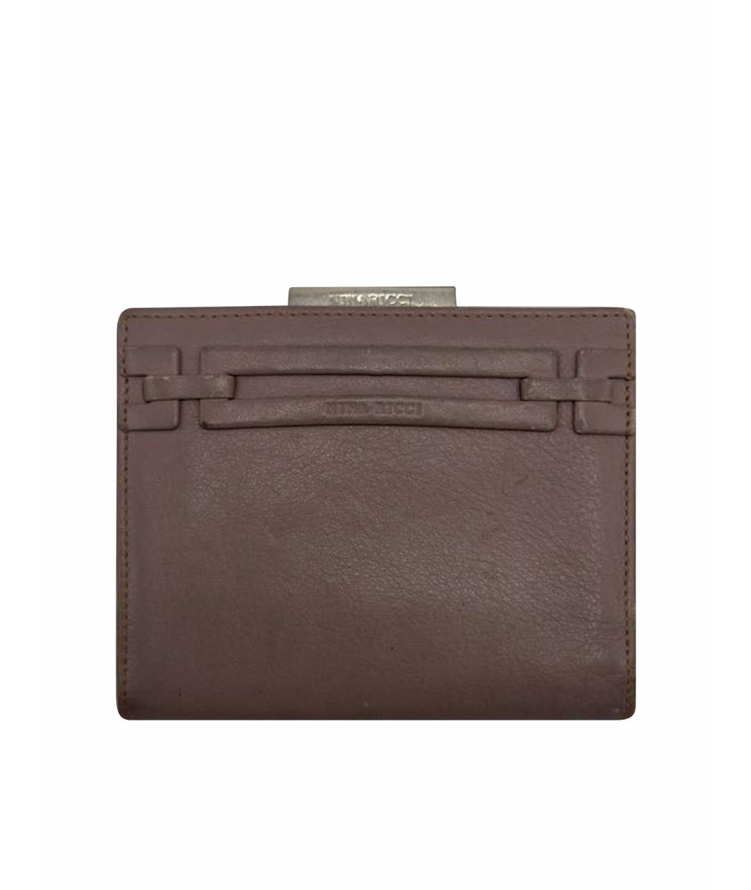 NINA RICCI Розовый кожаный кошелек, фото 1