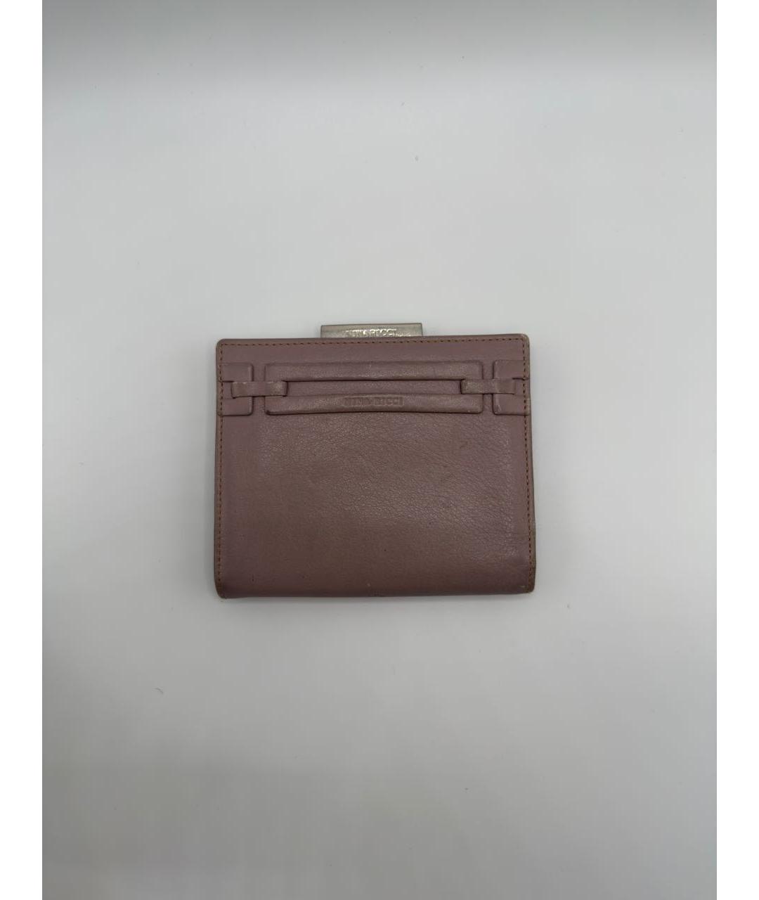 NINA RICCI Розовый кожаный кошелек, фото 8