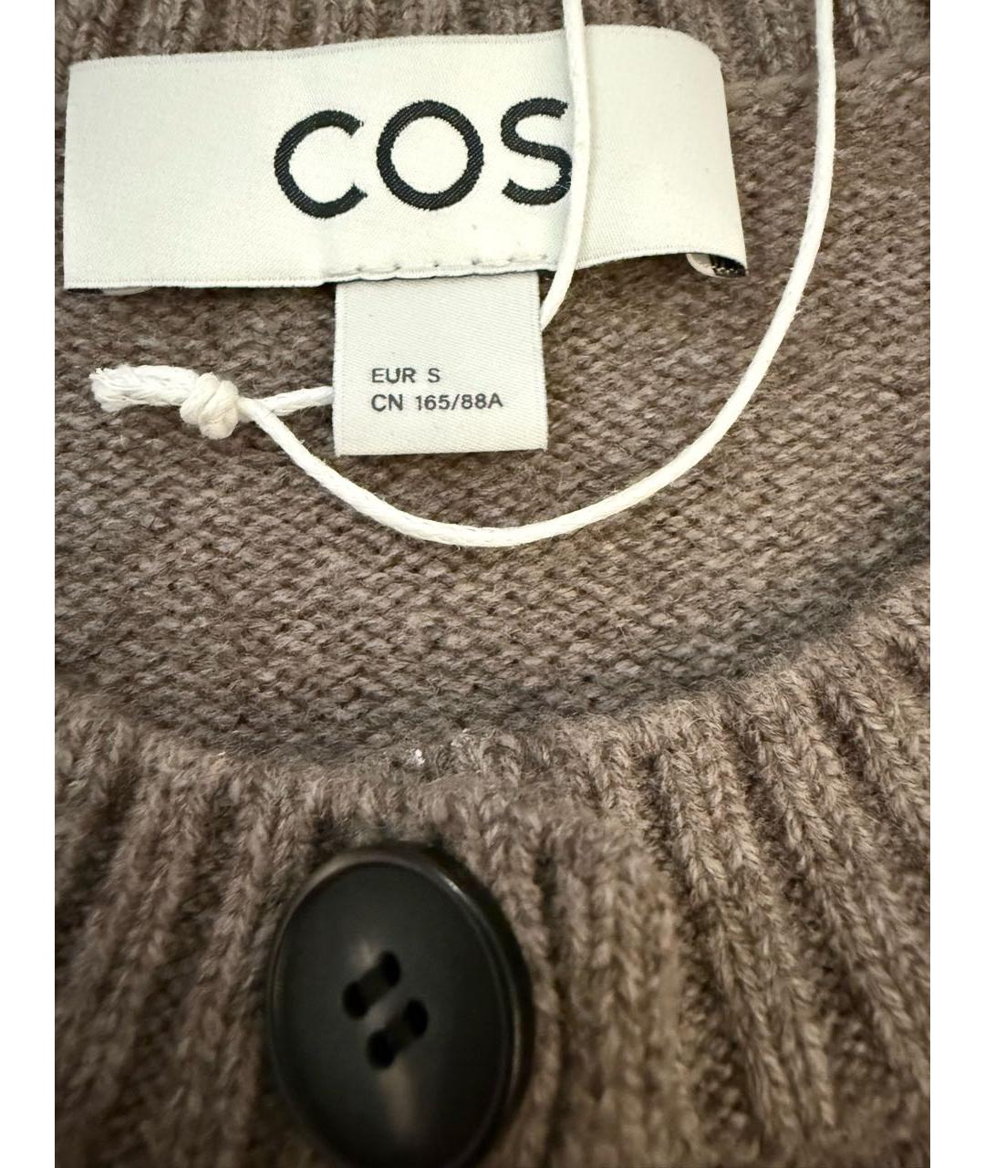 COS Бежевый шерстяной кардиган, фото 2