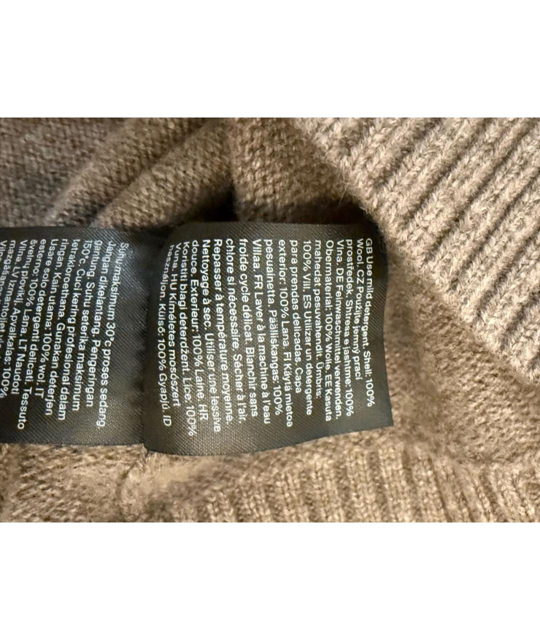 COS Бежевый шерстяной кардиган, фото 4