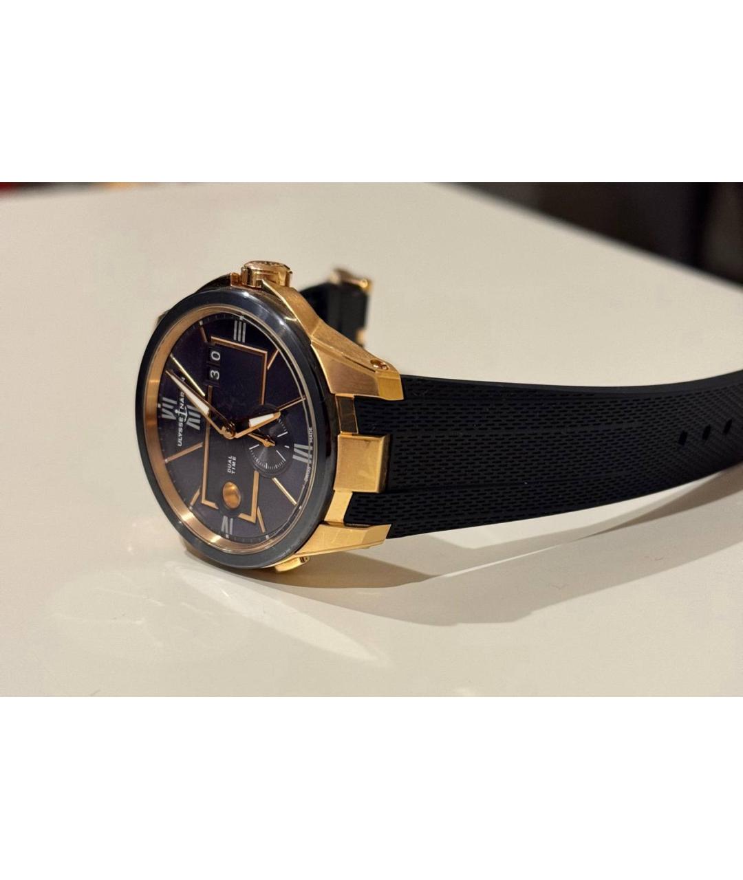 Ulysse Nardin Синие часы из розового золота, фото 4