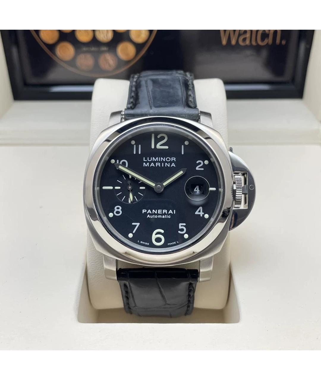 PANERAI Черные металлические часы, фото 9