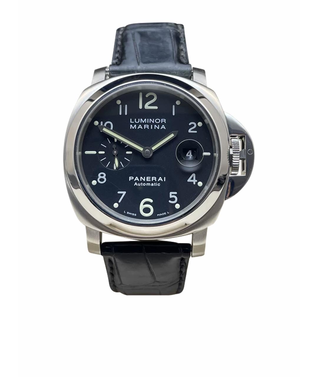 PANERAI Черные металлические часы, фото 1