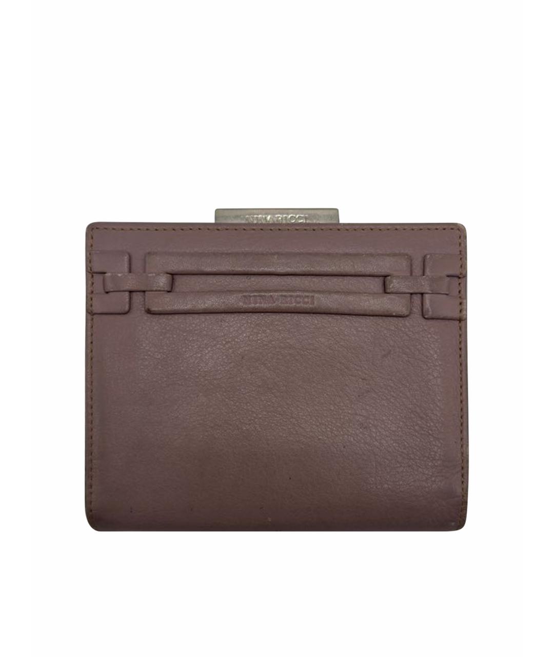 NINA RICCI Розовый кожаный кошелек, фото 1