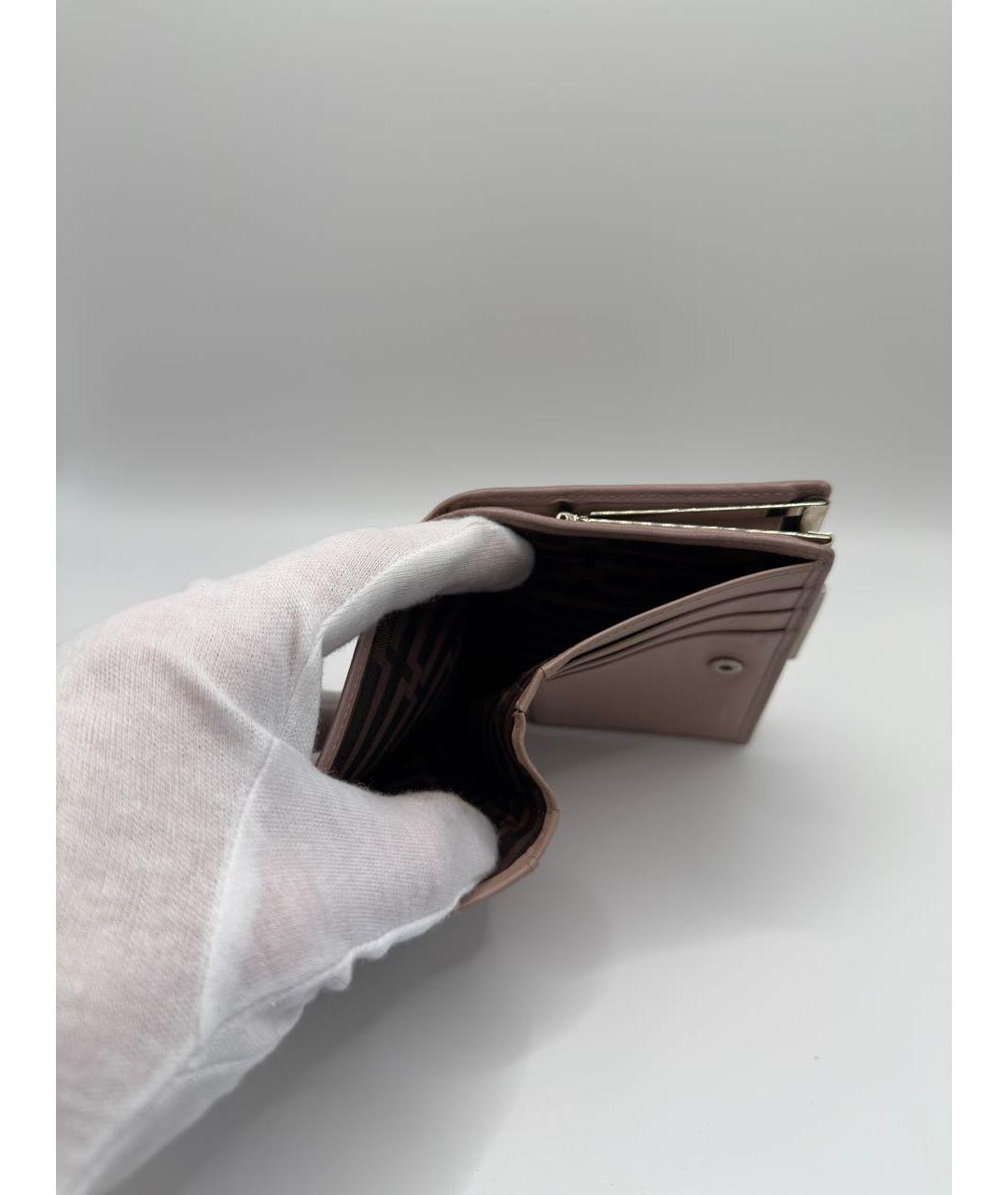 NINA RICCI Розовый кожаный кошелек, фото 7