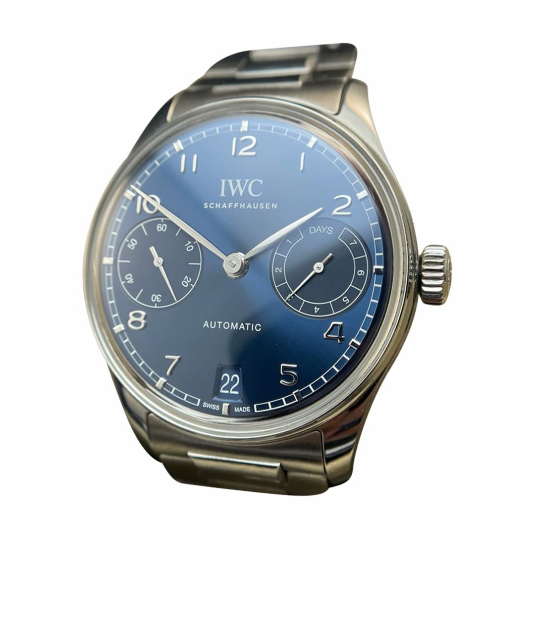 IWC Синие металлические часы, фото 1