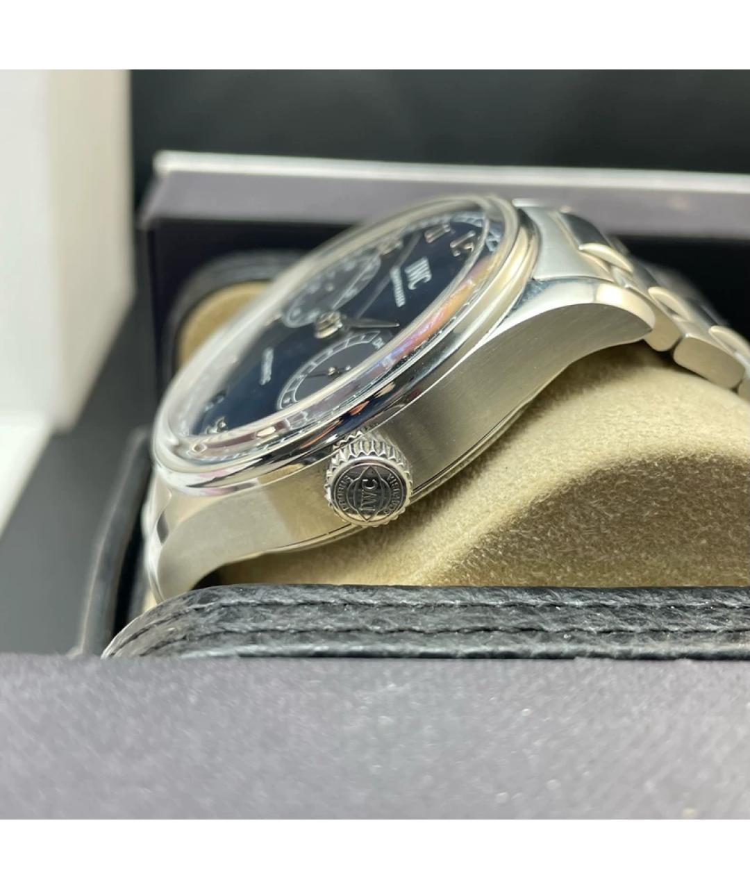 IWC Синие металлические часы, фото 3