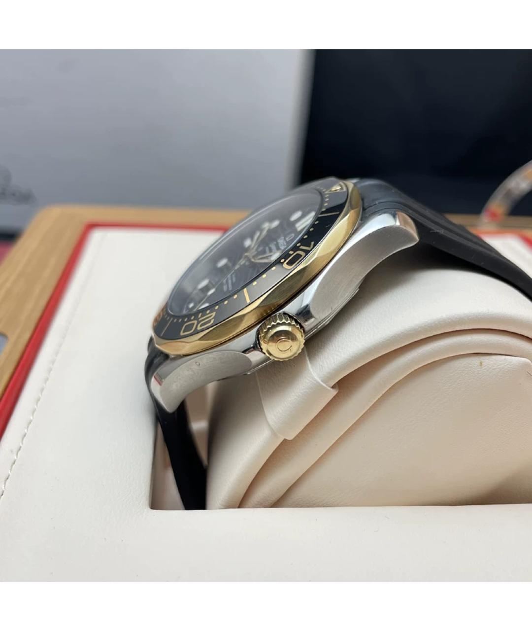 OMEGA Синие часы из желтого золота, фото 5