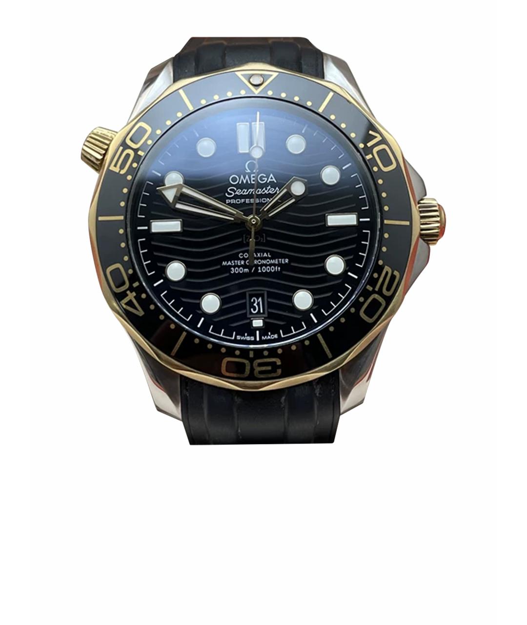 OMEGA Синие часы из желтого золота, фото 1