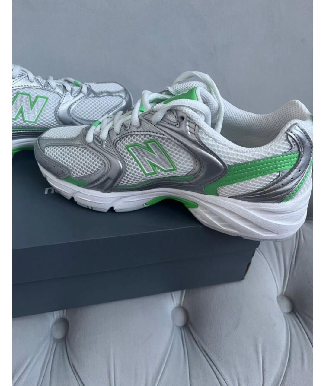 NEW BALANCE Белые кожаные кроссовки, фото 9