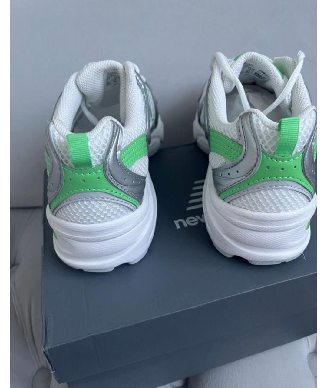 NEW BALANCE Белые кожаные кроссовки, фото 4