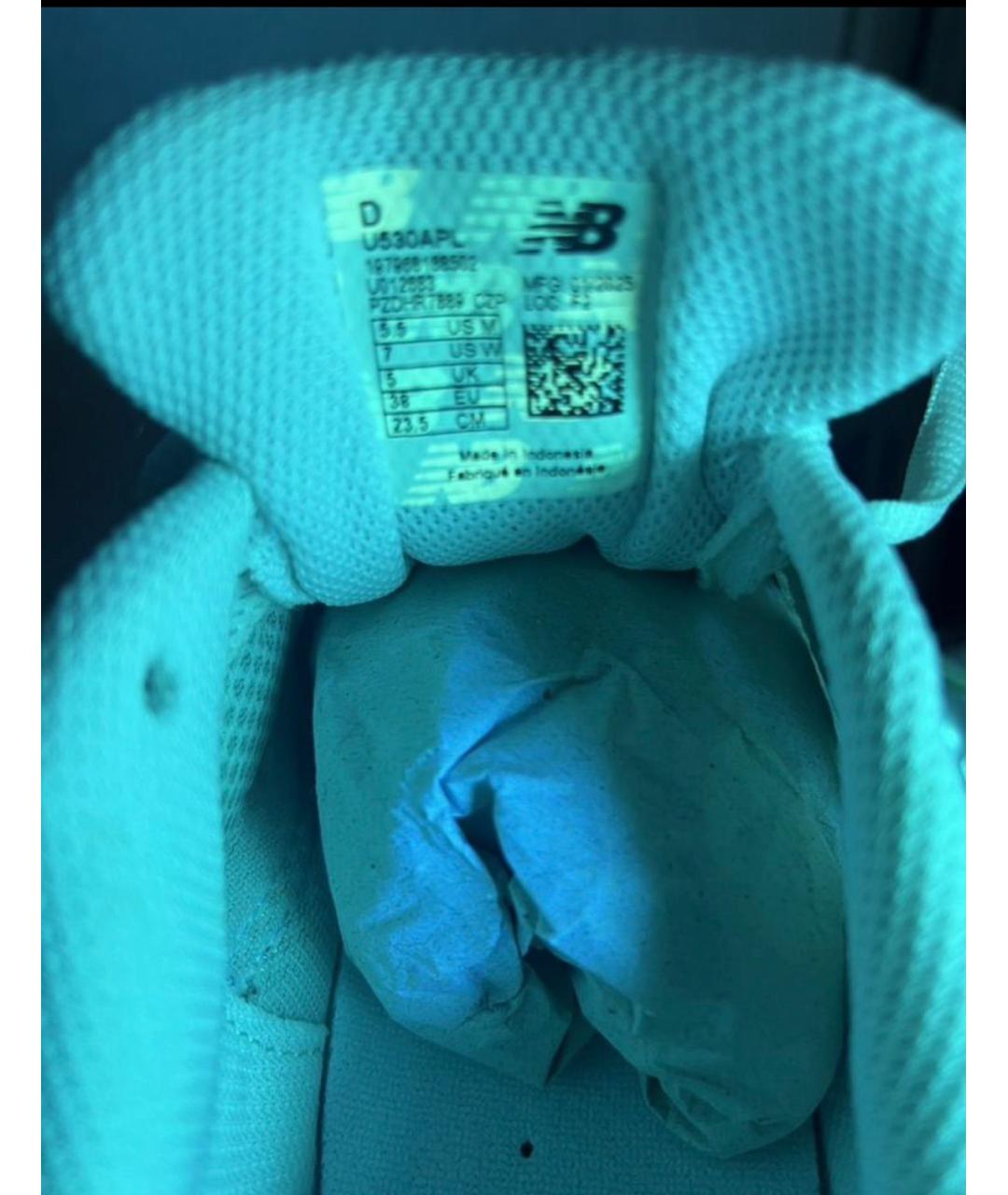 NEW BALANCE Белые кожаные кроссовки, фото 8