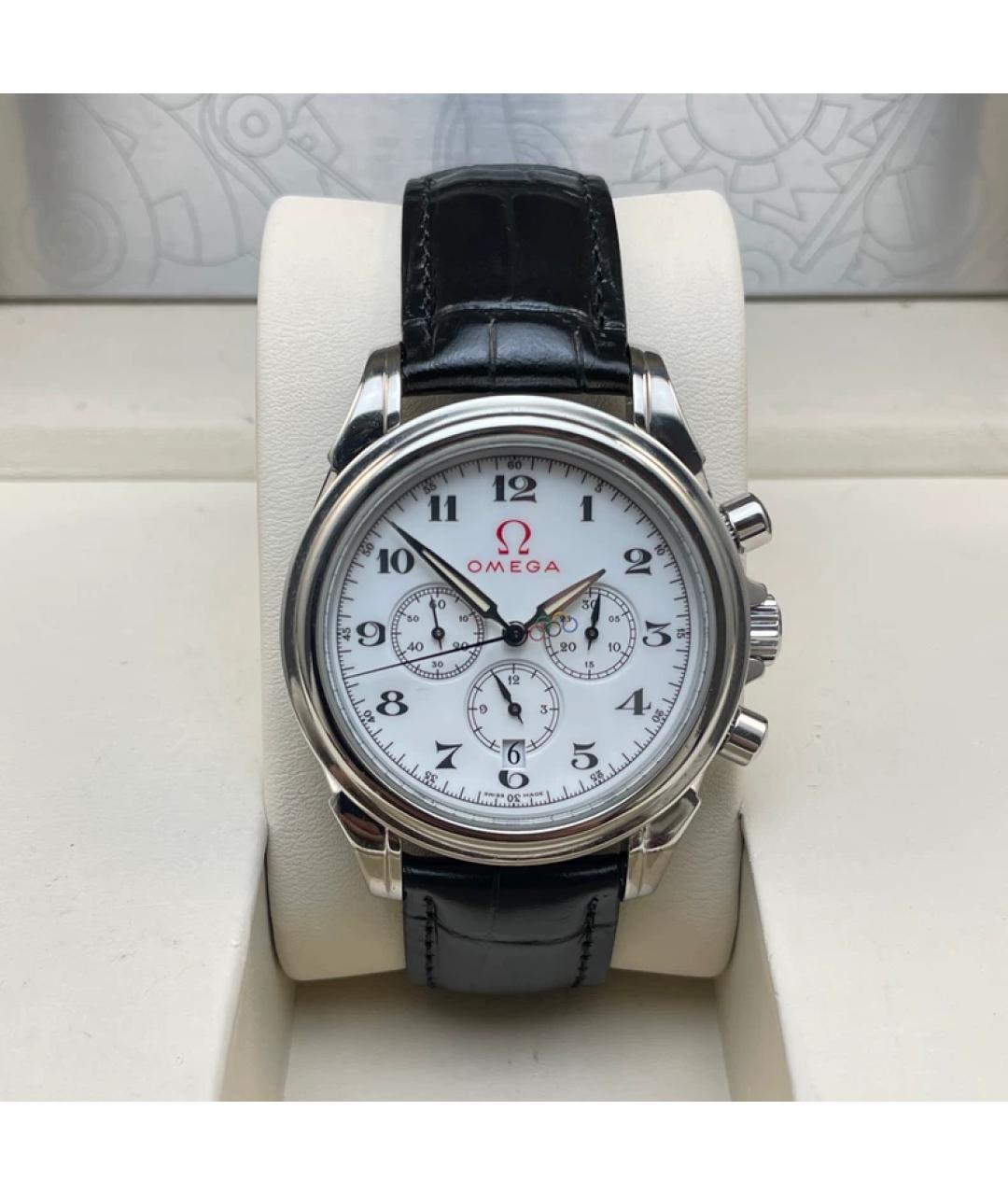 OMEGA Белые металлические часы, фото 9