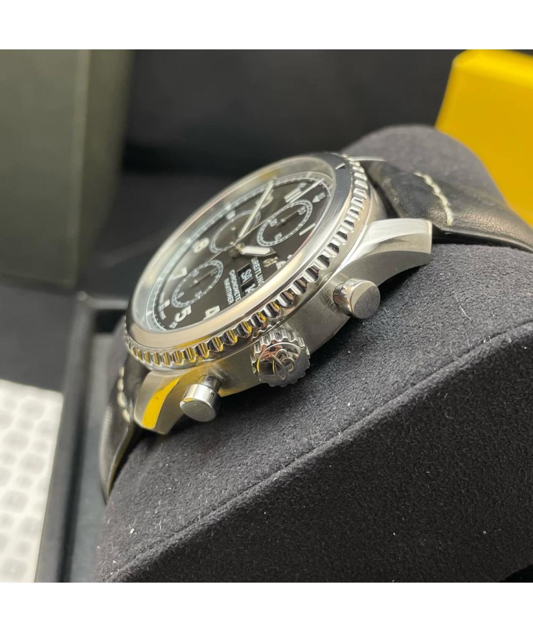 BREITLING Черные металлические часы, фото 5