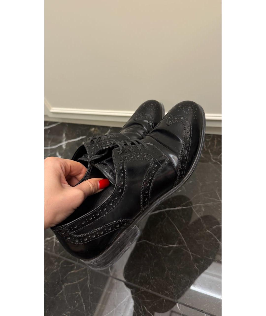 DOLCE&GABBANA Черные лоферы из лакированной кожи, фото 5