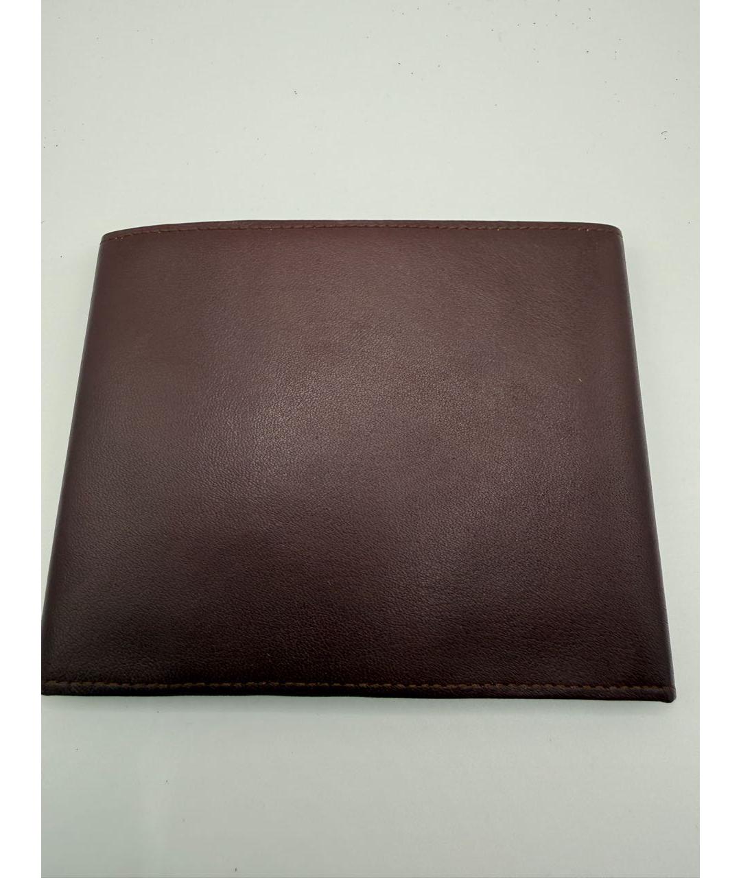 CARTIER Бордовый кожаный кошелек, фото 3