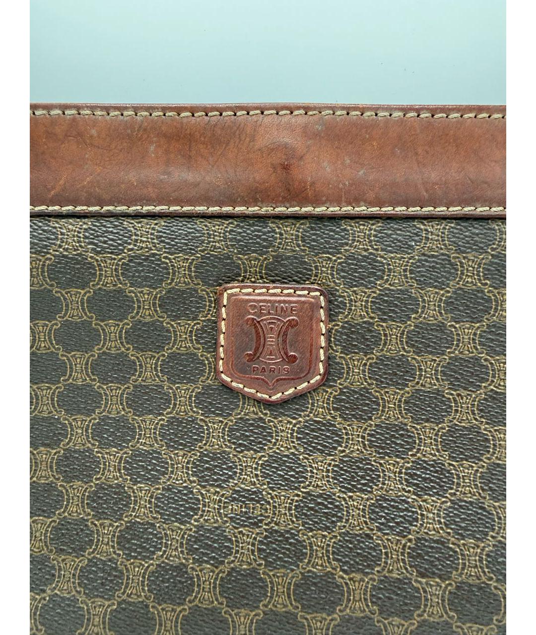 CELINE Коричневая барсетка, фото 3