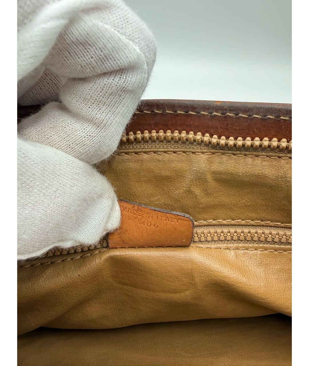 CELINE Коричневая барсетка, фото 7