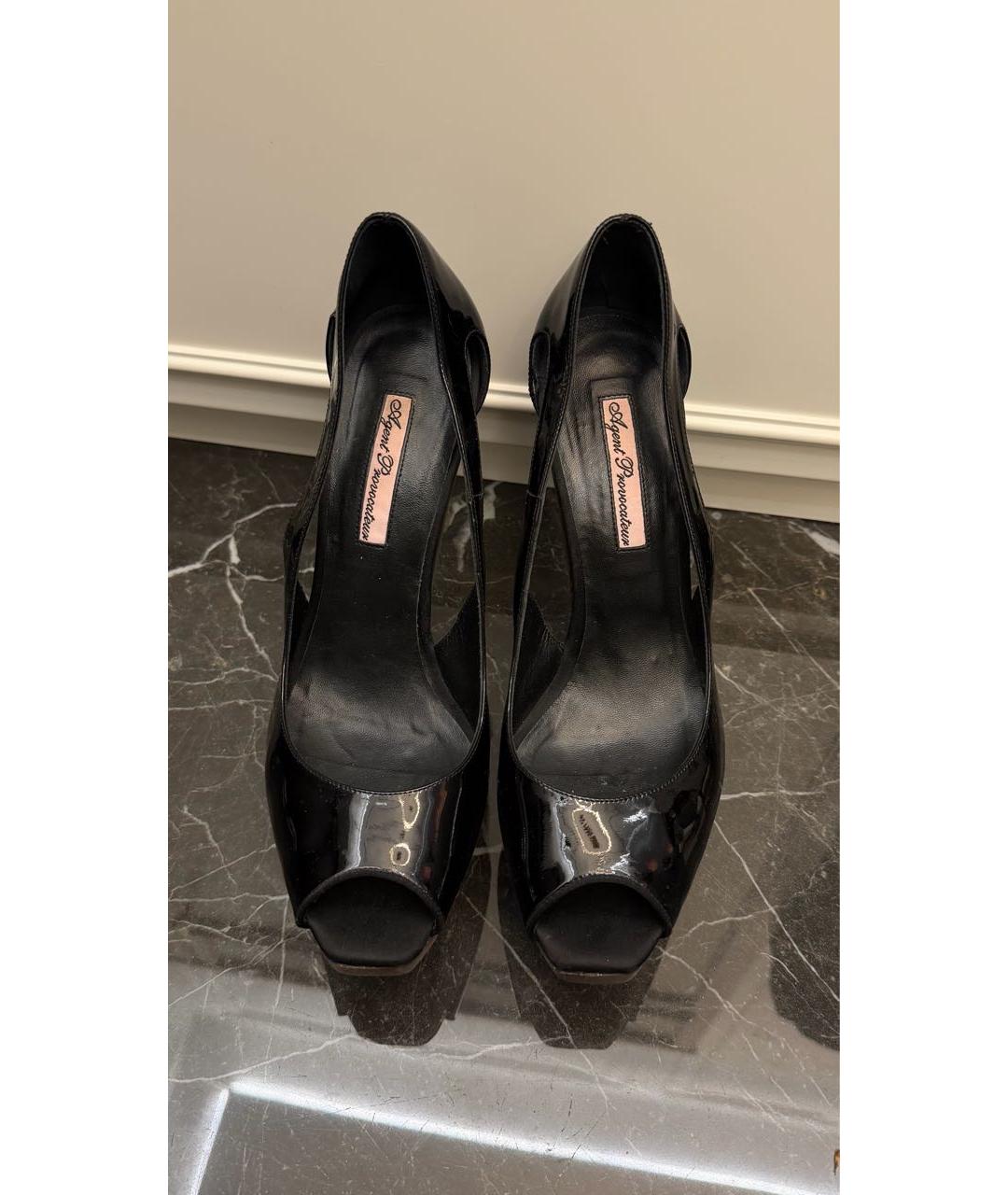 AGENT PROVOCATEUR Черные туфли из лакированной кожи, фото 2