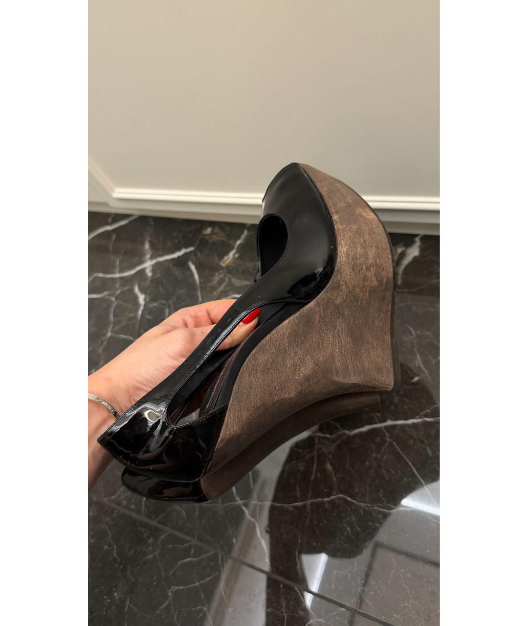 AGENT PROVOCATEUR Черные туфли из лакированной кожи, фото 5