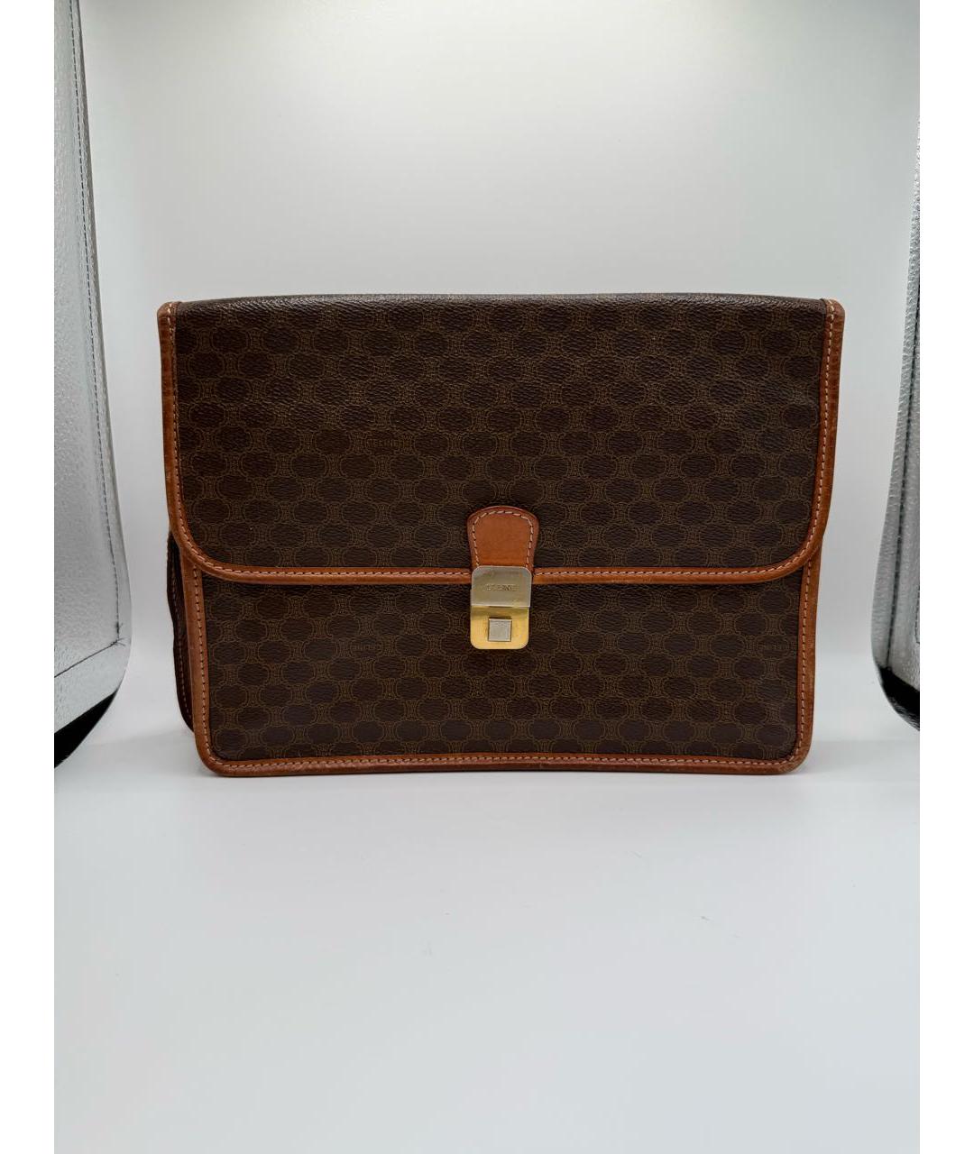 CELINE Коричневая барсетка, фото 2