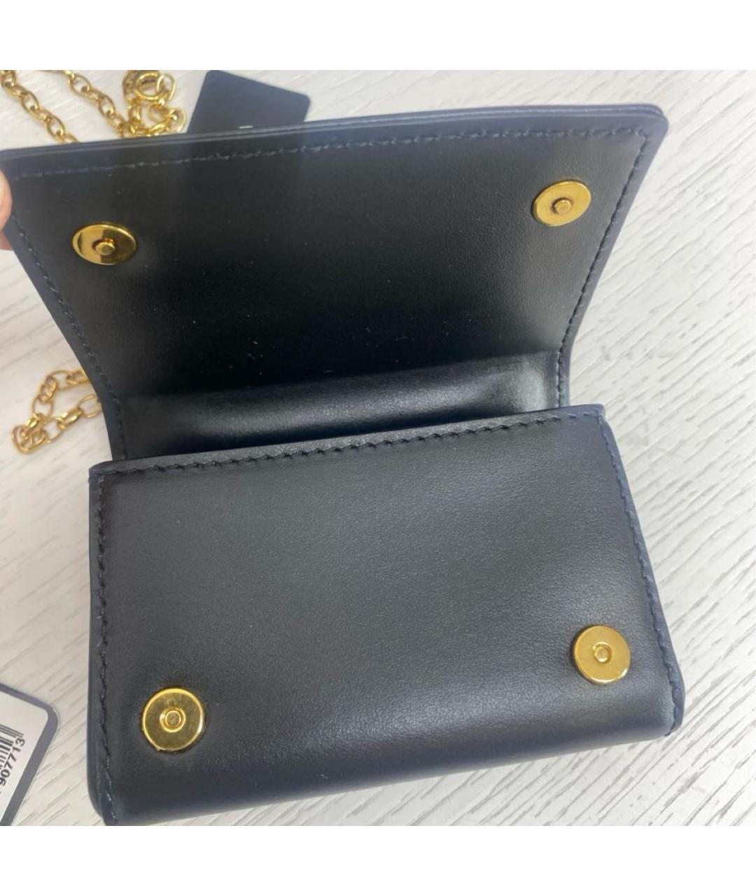 DOLCE&GABBANA Черная кожаная сумка через плечо, фото 3