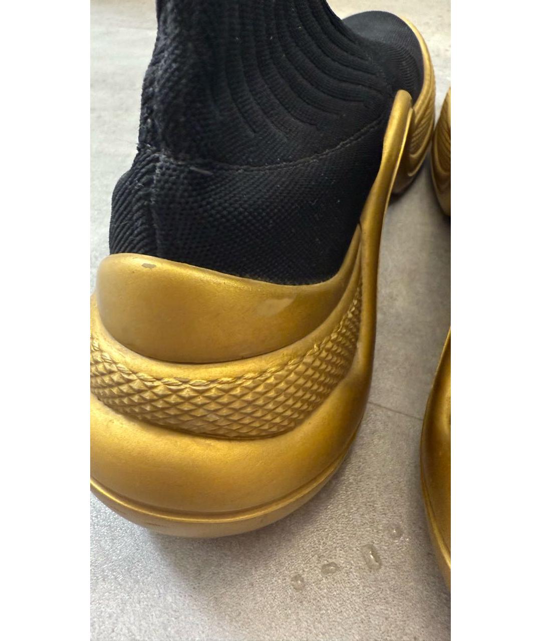 LOUIS VUITTON Черные текстильные кроссовки, фото 5