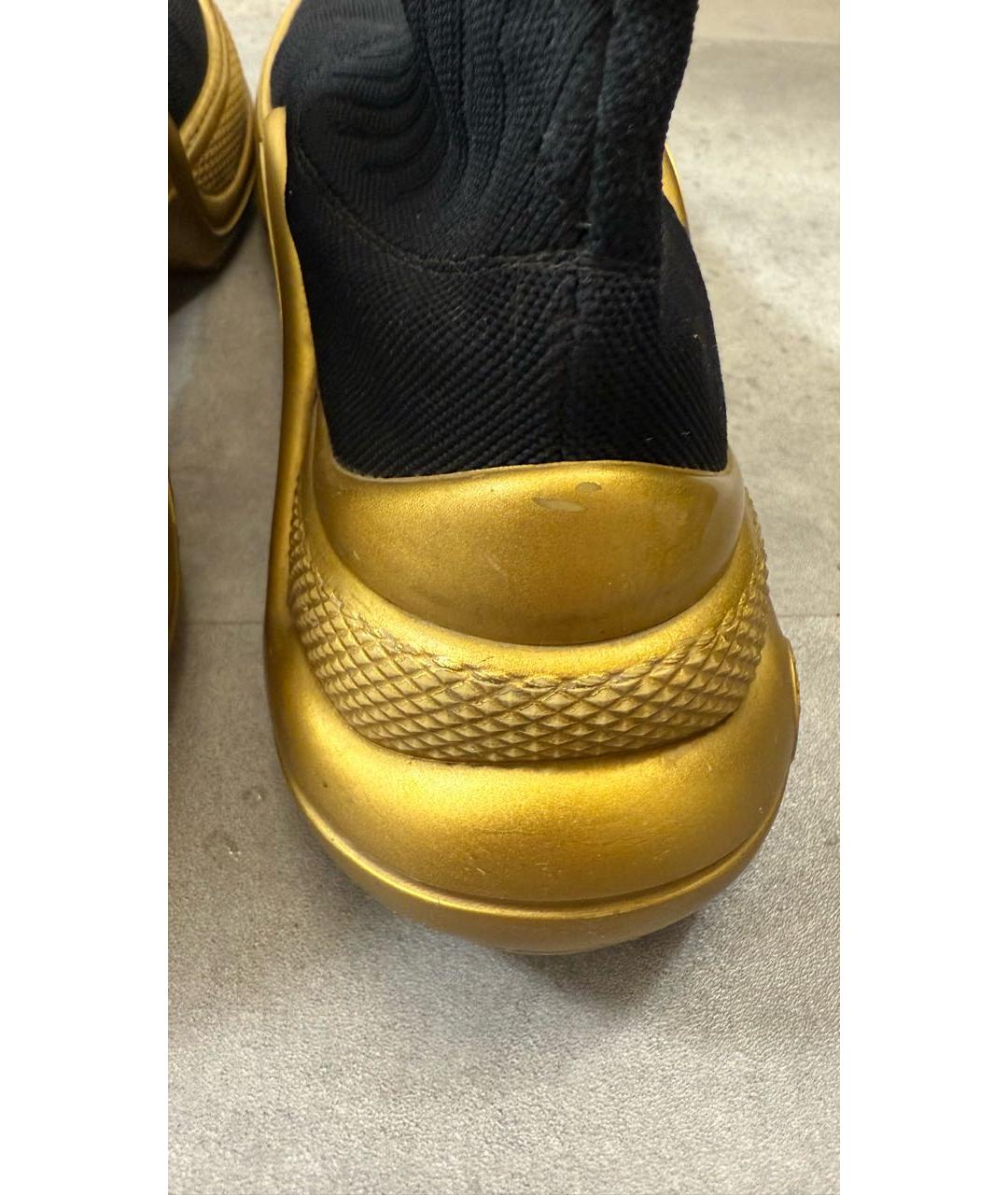 LOUIS VUITTON Черные текстильные кроссовки, фото 4