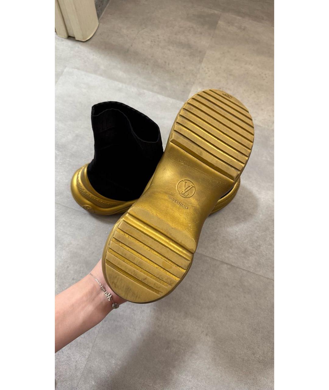 LOUIS VUITTON Черные текстильные кроссовки, фото 6