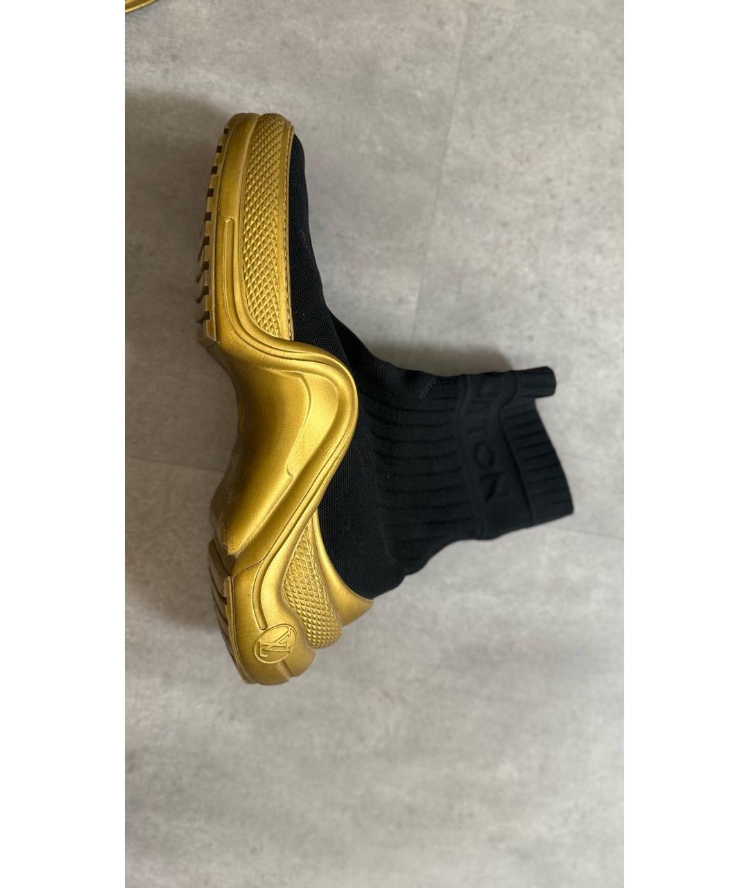 LOUIS VUITTON Черные текстильные кроссовки, фото 8