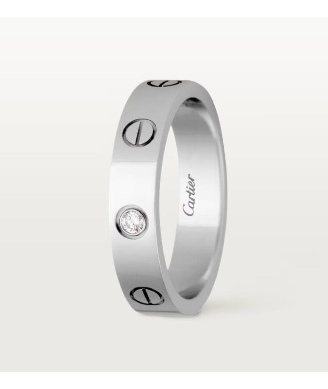 CARTIER Серебряное кольцо из белого золота, фото 4