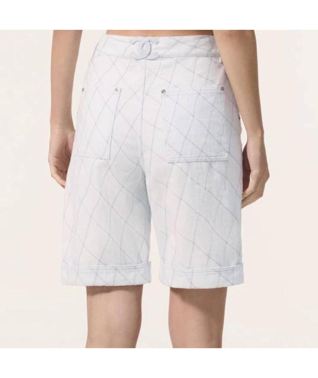 CHANEL Голубые деним шорты, фото 2