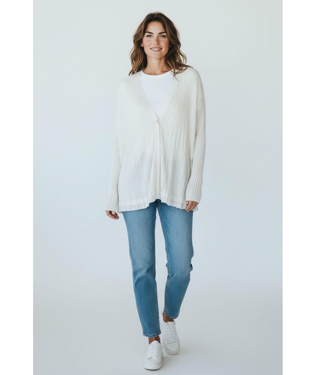 ESCADA Белый вискозный кардиган, фото 6