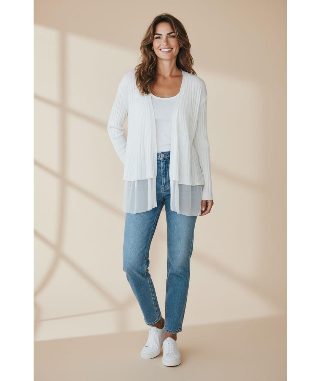 ESCADA Белый вискозный кардиган, фото 8