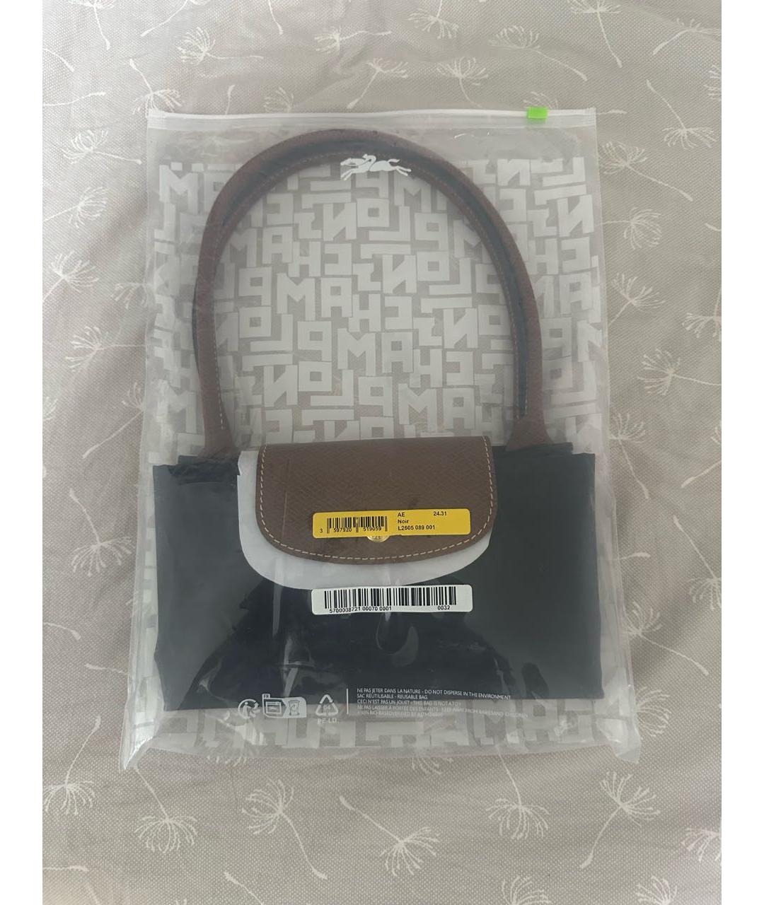 LONGCHAMP Черная сумка тоут, фото 2