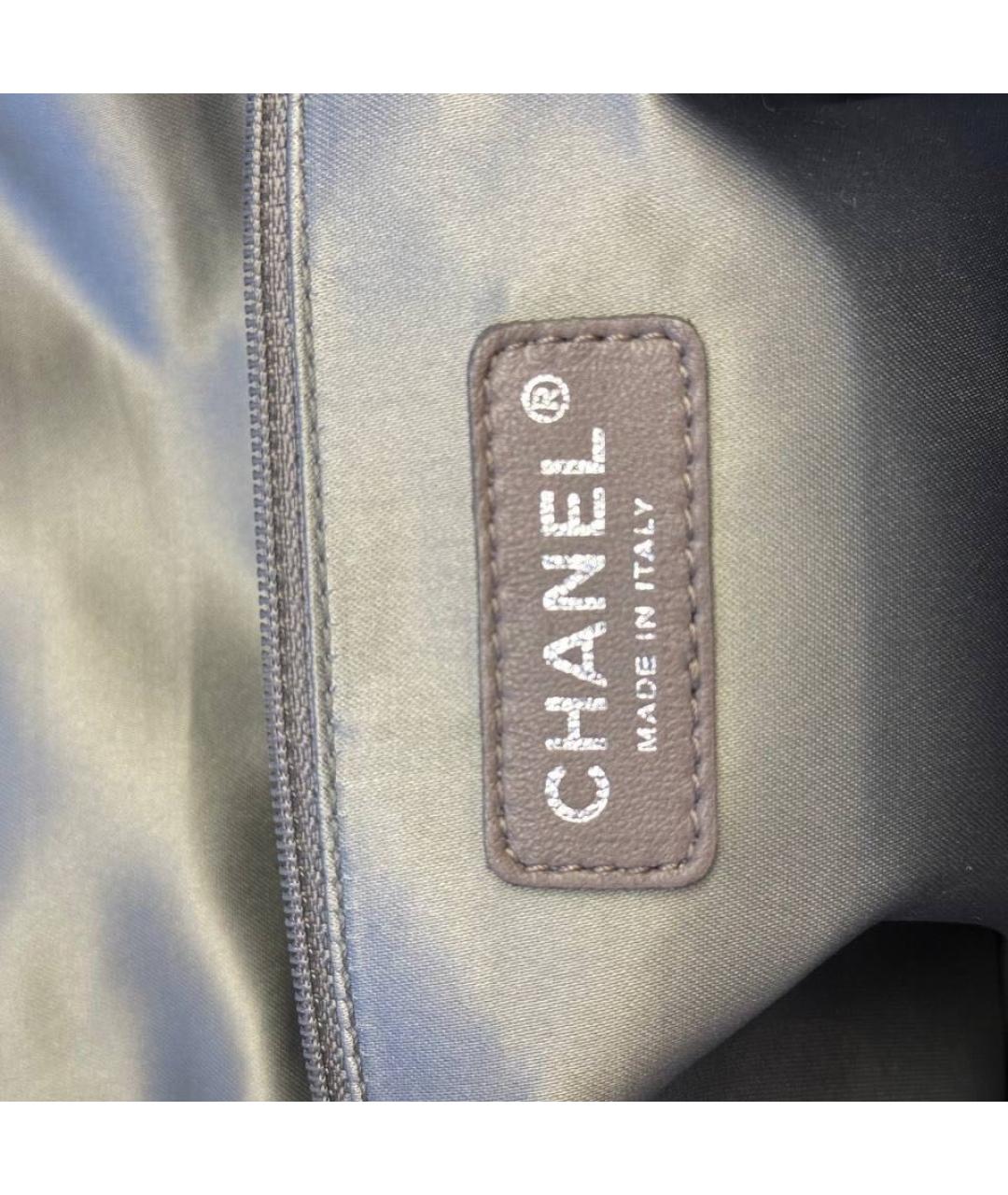 CHANEL Белая кожаная сумка через плечо, фото 6