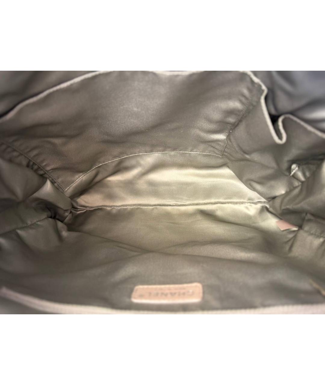 CHANEL Белая кожаная сумка через плечо, фото 4