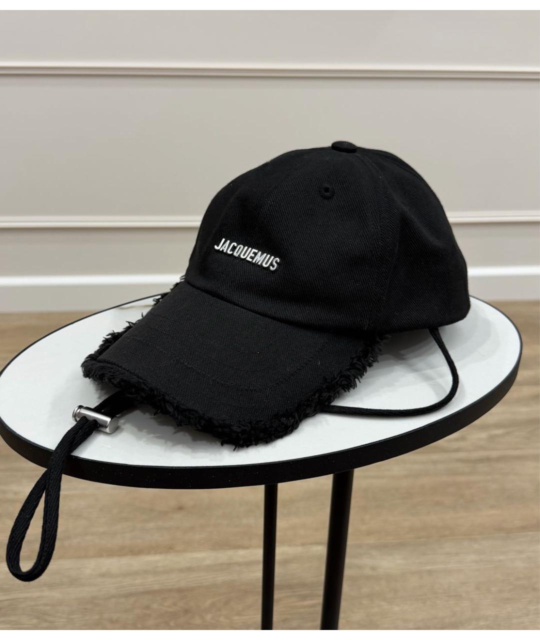 JACQUEMUS Черная хлопковая кепка, фото 5