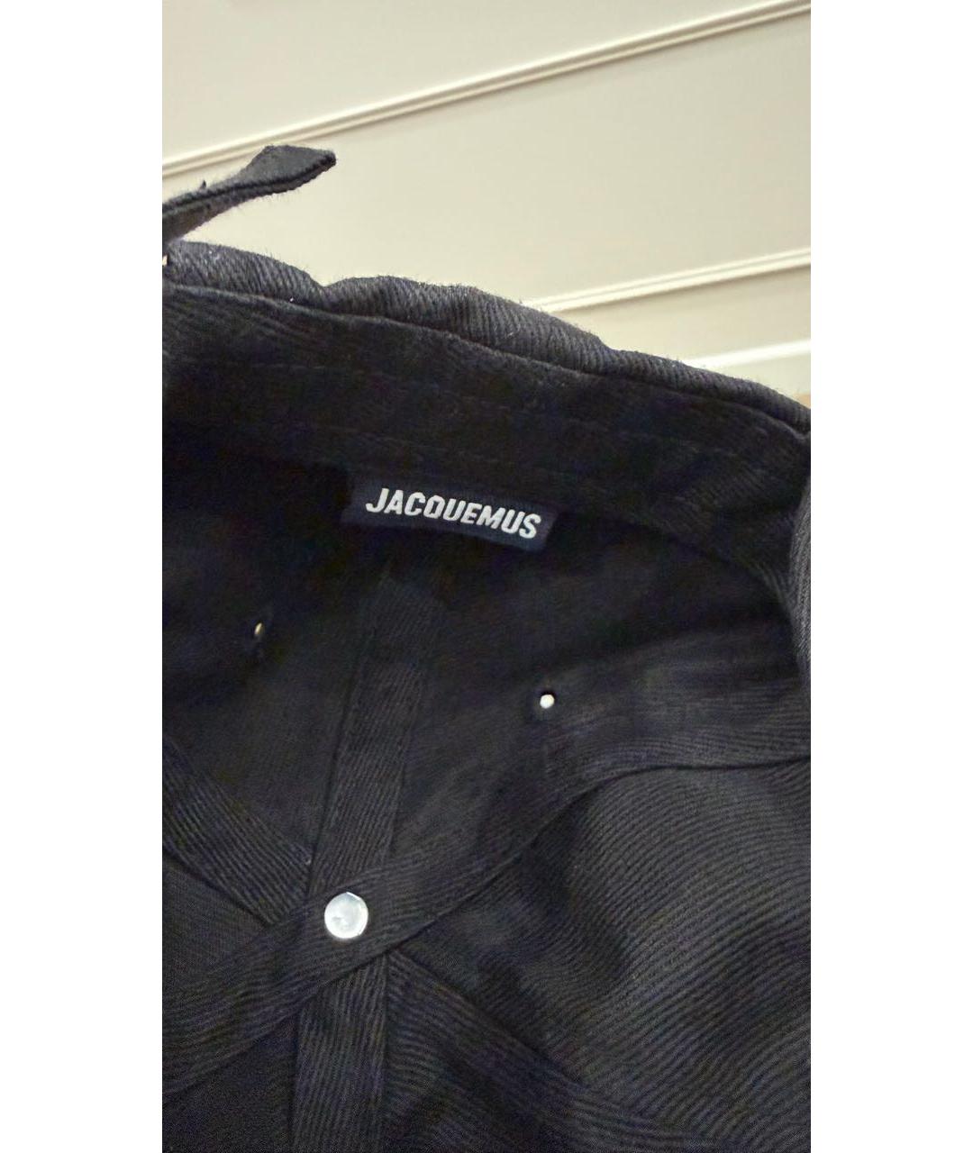 JACQUEMUS Черная хлопковая кепка, фото 4