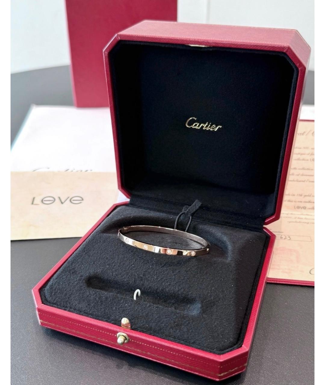 CARTIER Серебрянный браслет из белого золота, фото 2