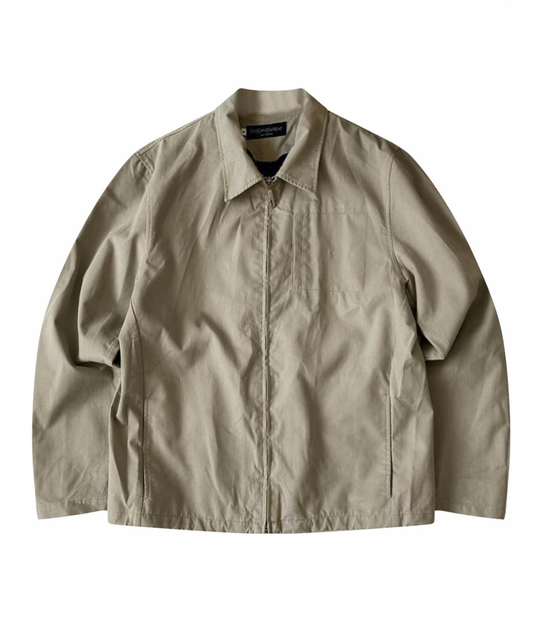 YVES SAINT LAURENT BEAUTY Бежевая хлопковая куртка, фото 1