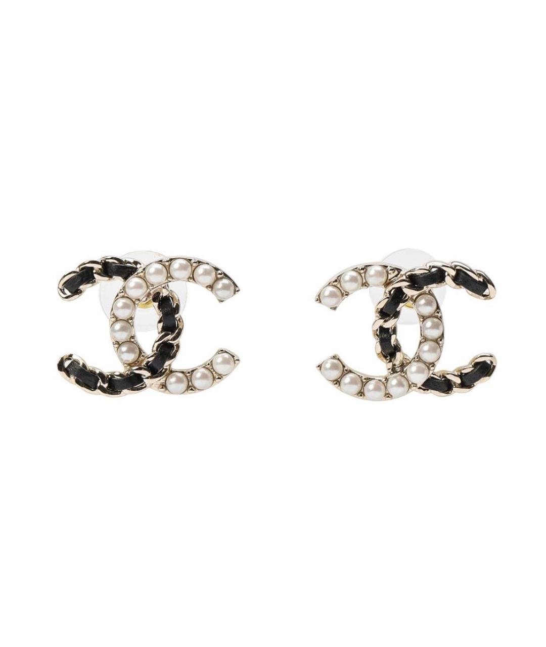 CHANEL Золотые жемчужные серьги, фото 3