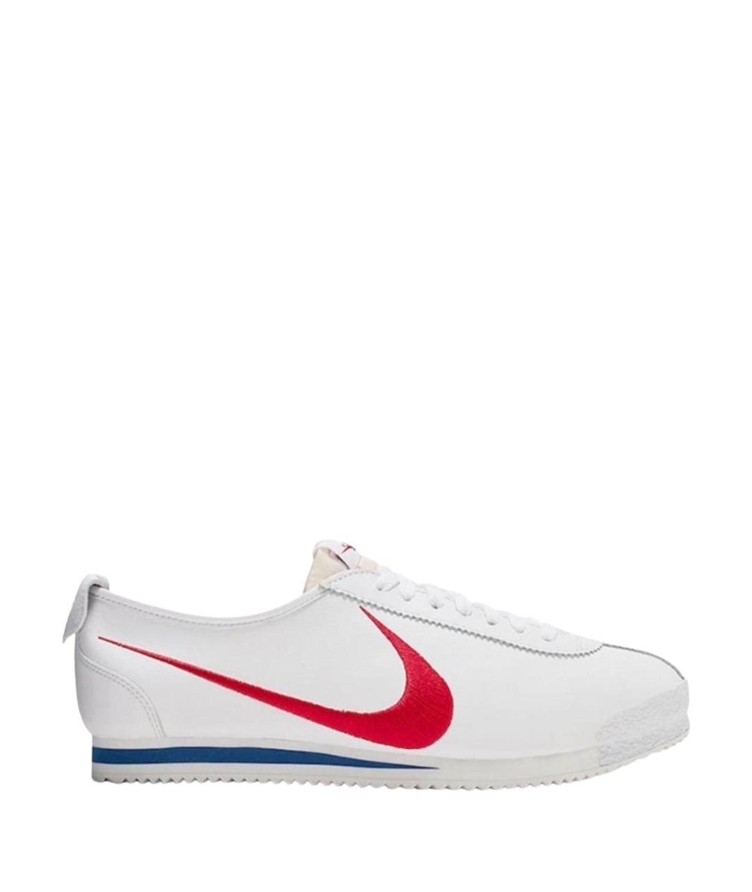 NIKE Белые кожаные низкие кроссовки / кеды, фото 1