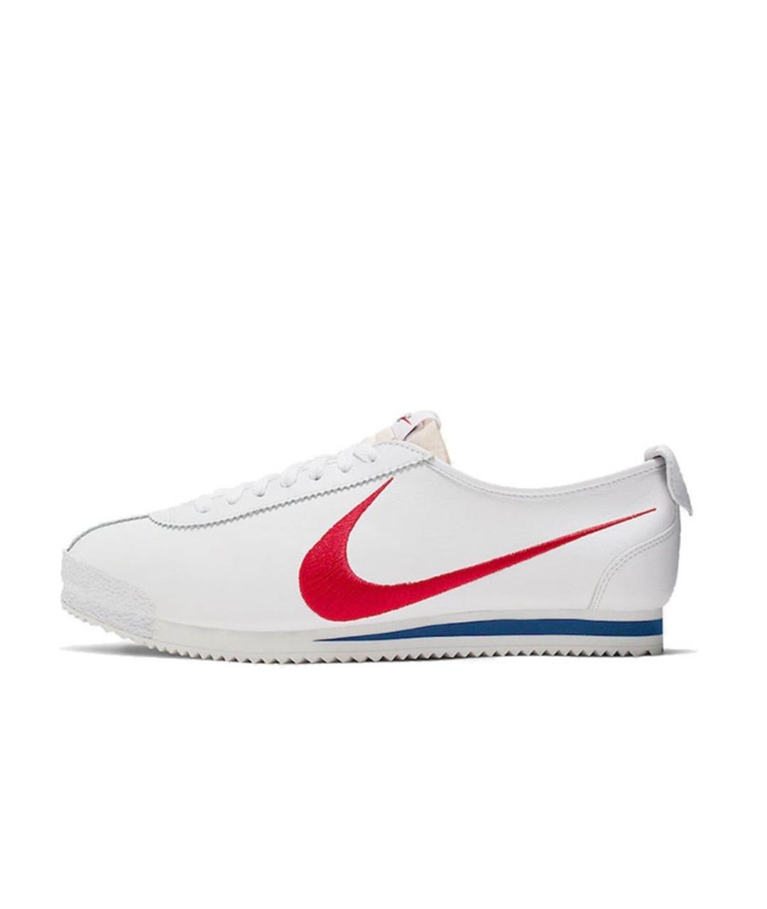 NIKE Белые кожаные низкие кроссовки / кеды, фото 5