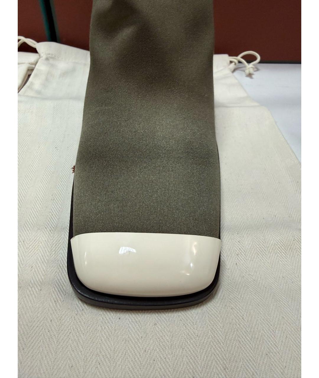 LORO PIANA Зеленые мюли, фото 2