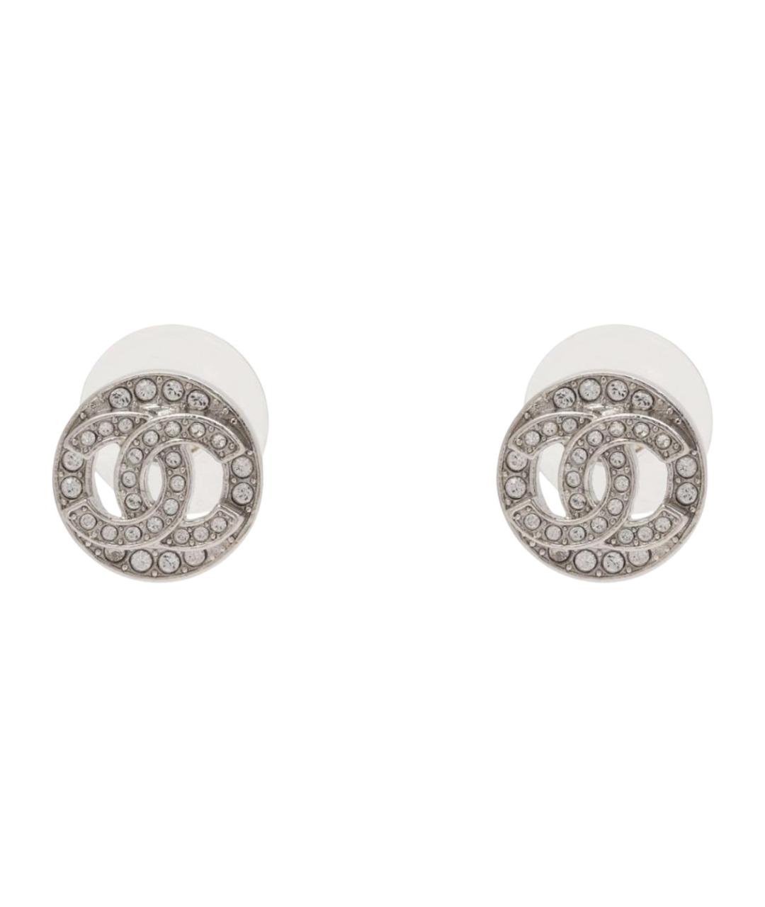 CHANEL Серебряные металлические серьги, фото 1