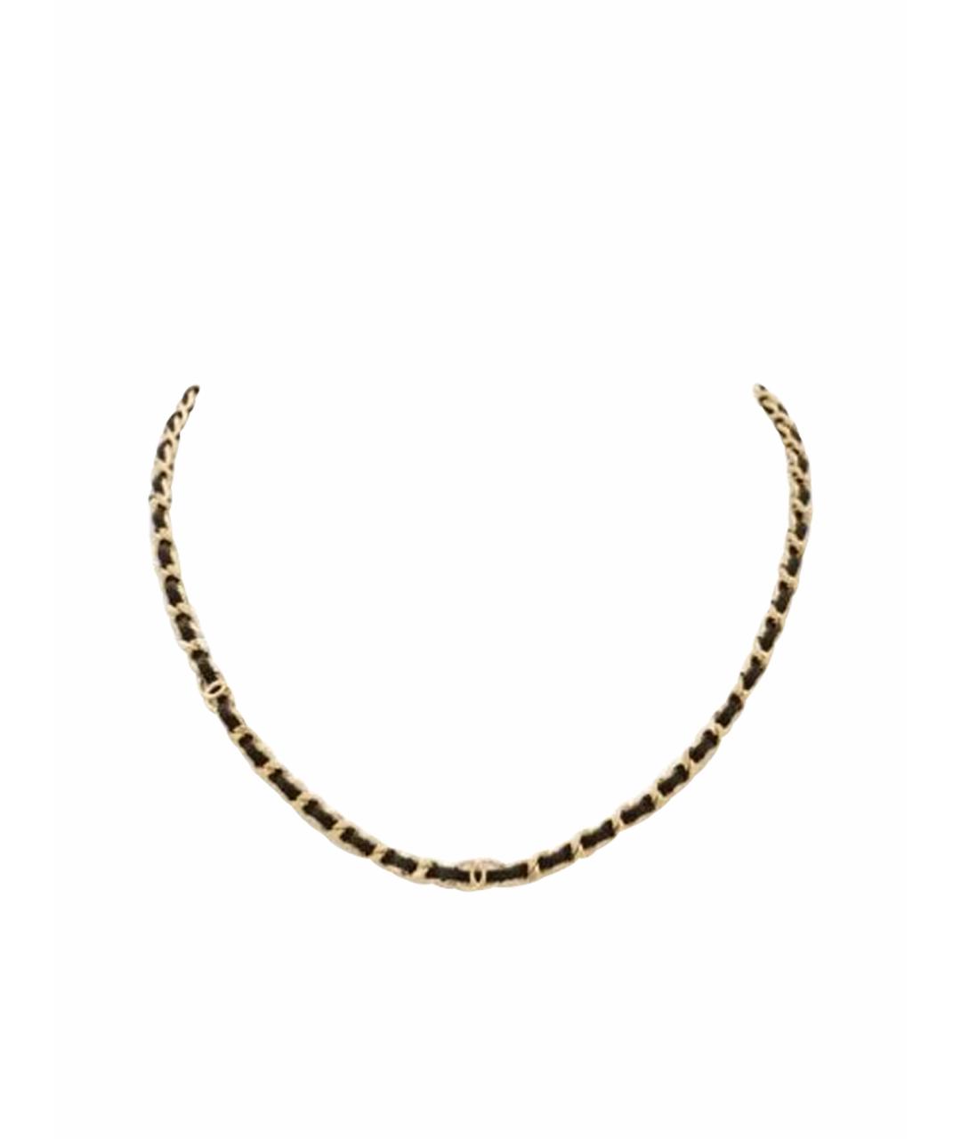 CHANEL Золотое металлическое колье, фото 1