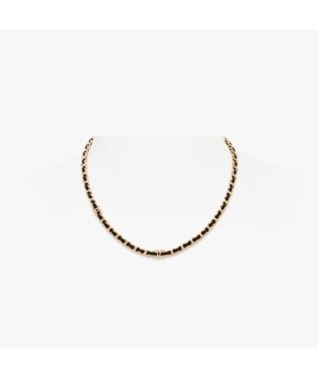 CHANEL Золотое металлическое колье, фото 4