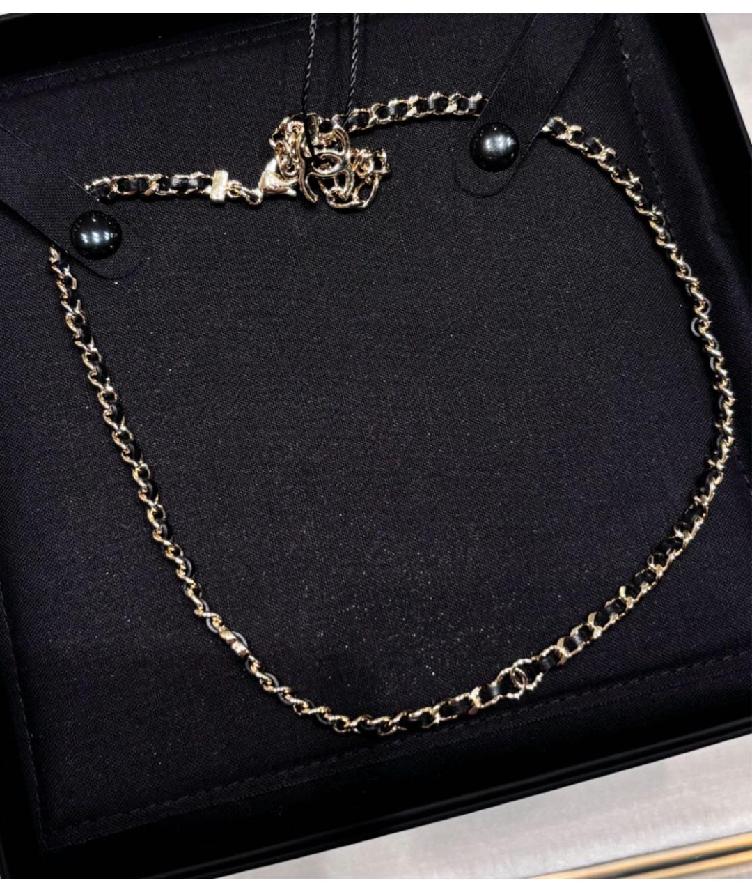 CHANEL Золотое металлическое колье, фото 2